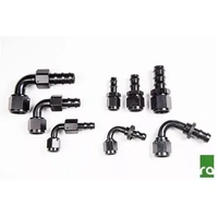 Radium PushLok Hose End 6AN 90 Degree