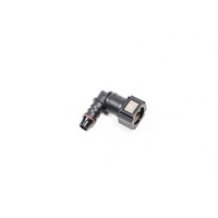 Radium 5/16" SAE Female EFI Quick Connect to 3/8" Barb 90 Degree Fitting (9.5mm)