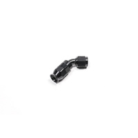Radium 6AN PTFE Hose End Black 45 Degree