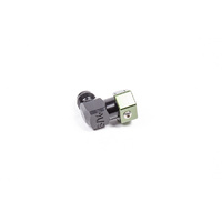 Radium 5/16" SAE Female EFI Quick Connect to 6AN Male 90 Degree Low Profile Fitting