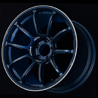 YOKOHAMA ADVAN Racing RZ-F2 18*9.5J ET44 5*100 Racing Titanium Blue & Ring