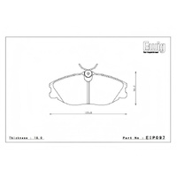 ENDLESS CCRG BRAKE PAD FRONT FOR HONDA CIVIC FK8 FL5 (TYPE-R) EP357-CCRG
