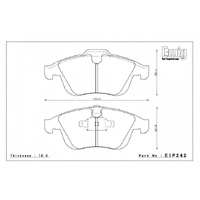 ENDLESS SSM BRAKE PAD REAR FOR HONDA CIVIC FK8 FL5 (TYPE-R) EP524-SSM