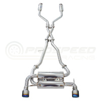 Invidia Gemini Cat Back Exhaust w/Ti Rolled Tips - Nissan 350Z Z33 02-09