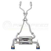 Invidia Gemini Cat Back Exhaust w/Ti Straight Cut Tips - Nissan 350Z Z33 02-09