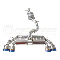 Invidia R400 Valved Cat Back Exhaust w/Oval Ti Tips - VW Golf R Mk7