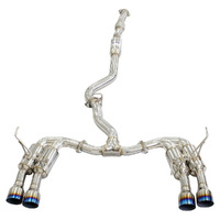 Invidia R400S Cat Back Exhaust w/Ti Straight Cut Tips - Subaru WRX/STI 11-21 