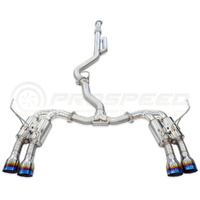 Invidia R400 Cat Back Exhaust w/Ti Straight Cut Tips - Subaru WRX VB 22+