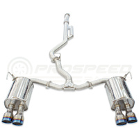Invidia Q300 Cat Back Exhaust w/Ti Rolled Tips - Subaru WRX VB 22+