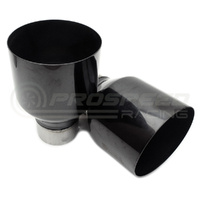 Invidia Q300 O2 Back Exhaust w/Black Straight Cut Tips - Mitsubishi Evo X CZ4A