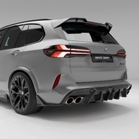 Revozport BMW X5M F95 LCI Carbon Fiber Rear Diffuser