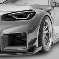 Revozport BMW M2 G87 Carbon Fiber Aero Front Bumper Canards