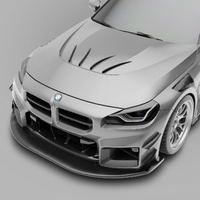 Revozport BMW M2 G87 Carbon Fiber Aero Hood & Strakes