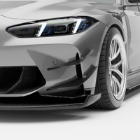 Revozport BMW M3 G80 Carbon Fiber Aero Front Bumper Canards