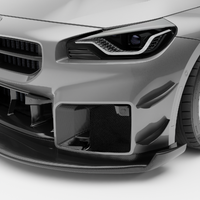 Revozport BMW M2 G87 Carbon Fiber Aero Front Bumper Block-Off Plates
