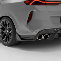 Revozport BMW X6M F96 LCI Carbon Fiber Rear Bumper Splitter