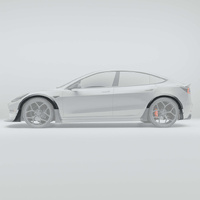 Revozport Tesla Model 3 Carbon Fiber Fender Flares