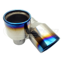 Invidia Q300 Turbo Back Exhaust w/PSR O2 Outlet, Ti Rolled Tips - Mitsubishi Evo X