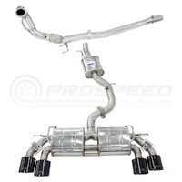Invidia R400 "Signature Edition" Valved Turbo Back Exhaust w/Oval Black Tips - VW Golf R Mk7