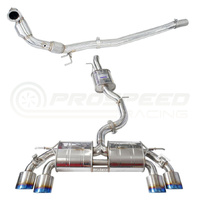 Invidia R400 Valved Turbo Back Exhaust w/Oval Ti Tips - VW Golf R Mk7