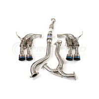 Invidia R400S Turbo Back Exhaust System w/Ti Tips - Subaru WRX 15-21 (Manual)